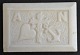 Hvid marmor 
brevpresse. 19. 
årh. Danmark. 
Med symbolerne: 
tro, håb og 
kærlighed. Med 
...