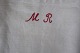 Gammel 
Vaskepose i 
antikt hør, 
smukt 
håndbroderede 
røde initialer 
"MR"
Vaskeposen er 
en smuk og ...