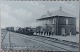 Ubrugt 
postkort: Motiv 
fra Nørre Nebel 
Jernbanestation 
ca. 1910. I god 
stand