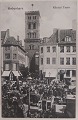 Postkort: 
Nicolai Tårn. 
Liv på Højbro 
Plads. Brugt 
men ikke sendt
 Motiv fra 
omkring 1910. I 
...
