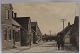 Postkort: 
Gademotiv fra 
Faxe Ladeplads. 
Annulleret FAXE 
i 1909. I god 
stand