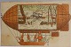 Julepostkort 
tegnet af 
Victor Jensen. 
Nisser I 
luftskib. 
Annulleret 
HORSENS I 1911. 
I god stand
