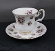 Markviol med 
guldkant, Sweet 
Violets bone 
China porcelæn 
kaffestel fra 
Royal Albert, 
...