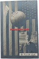 Fotopostkort, 
collage: 
Portræt af Dr. 
Cook, 
amerikansk flag 
som baggrund 
samt jorden med 
Stars ...