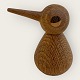 Bird, Træfugl 
der kan roterer 
hoved, 7,5cm 
høj, 5cm i 
diameter, 
Design Kristian 
Vedel *Pæn 
stand*