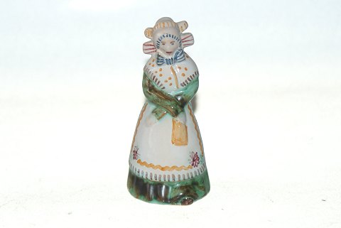 Hjorth pottery, figure, lady with bonnet