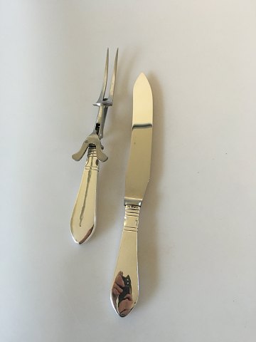 Georg Jensen Antik Sterling Sølv Skærforsæt Kniv og gaffel