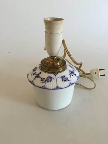 Royal Copenhagen Musselmalet Riflet Lampe Indsats til Vase
