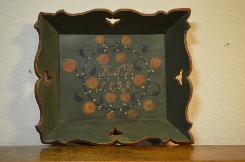 Danish common bread tray dated 1829