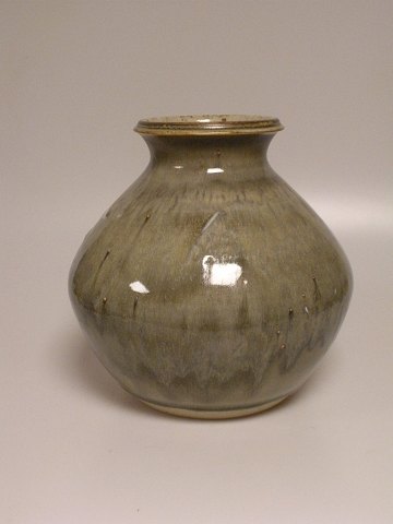 Ceramic vase from Höganæs Sign. JA