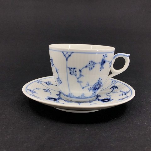 Blue Fluted Plain coffee cup