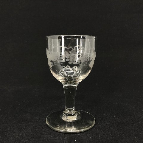 Holmegaard Glass no. 1 with wine leave
