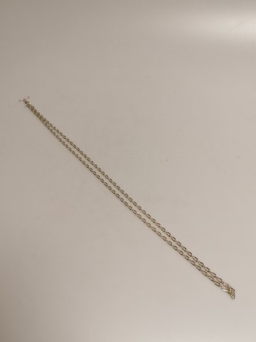 Silver necklace length 72cm.