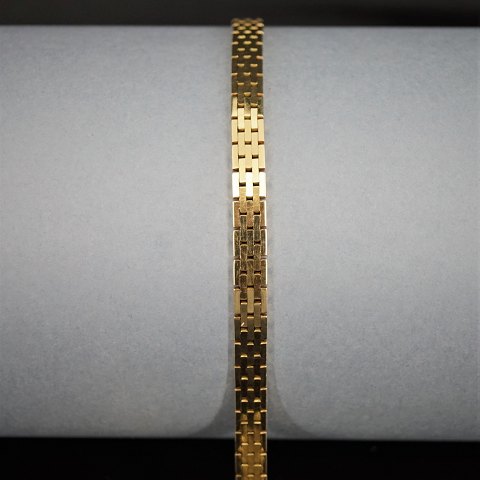 GIFA; A bracelet of 14k gold, w. 5,0 mm
