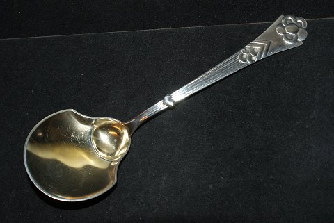 Jam spoon  Gold Plated laf Copenhagen Porcelain SilverI. Ernst silverLength 16 cm.