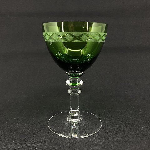 Green Brattingsborg white wine glass