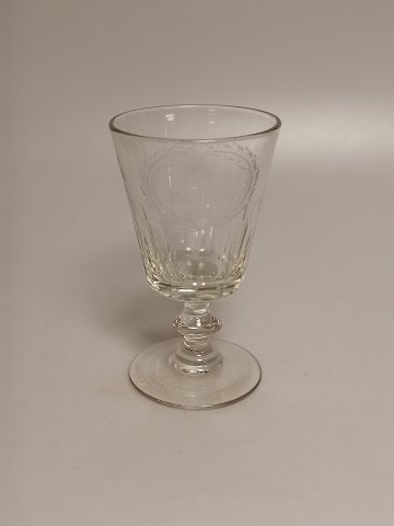 Large wellington glass Dated 1883