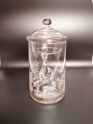 Kastrup Glassworks Handle mug with deer