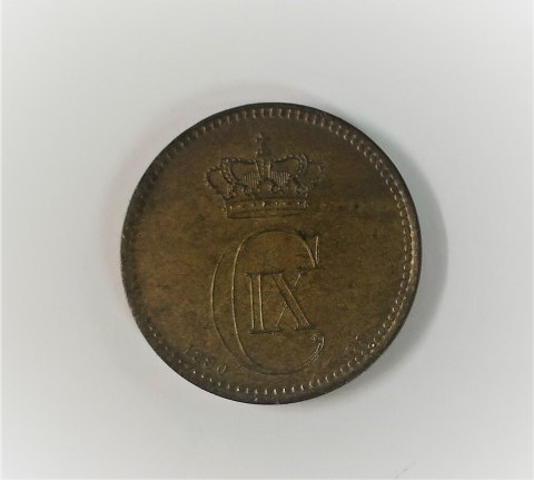 Denmark. Christian IX. 5 øre 1890. Very nice coin.
