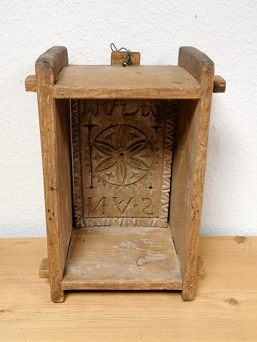 Wooden cheese mold dated 1821