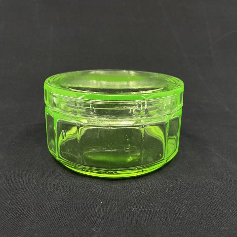 Rare uran green butter jar