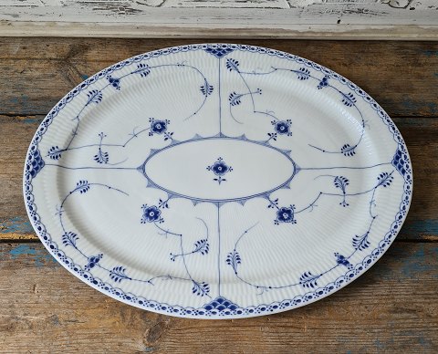 Royal Copenhagen Musselmalet halvblonde stort helfladt fad no. 643