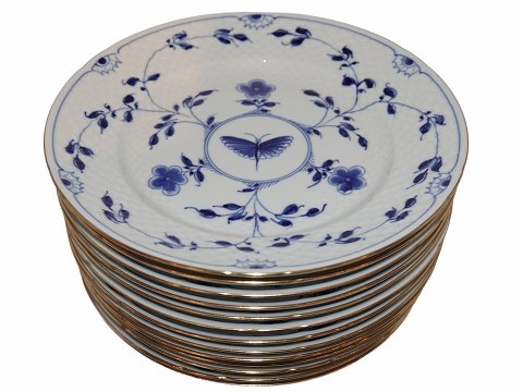 Butterfly Kipling with gold edgeLuncheon plate 21.5 cm.