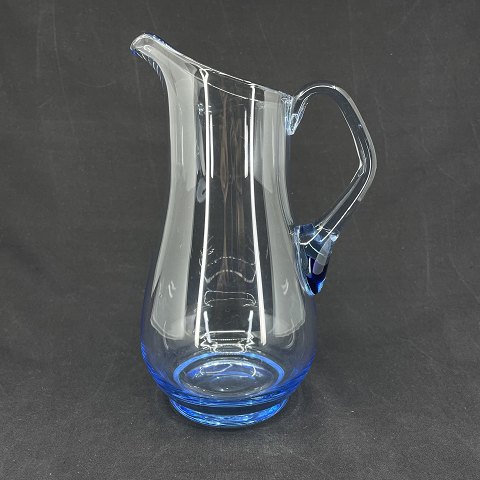 Rare light blue Holmegaard jug, 24 cm.
