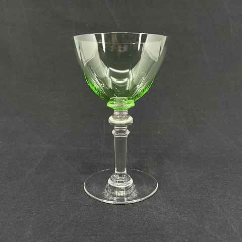 Smooth Rosenborg green white wine glass
