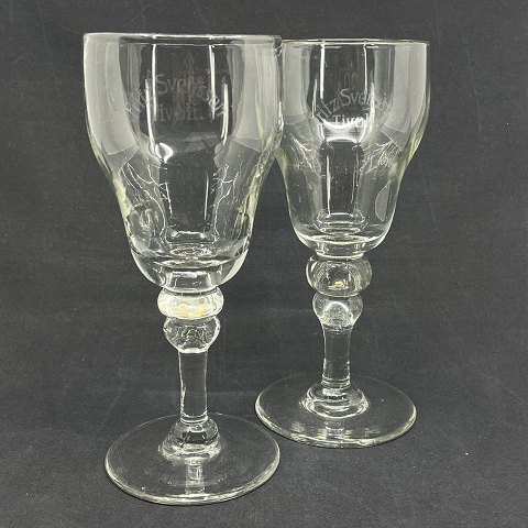 A set of LARGE beer glasses from Fritz Svensson tivoli
