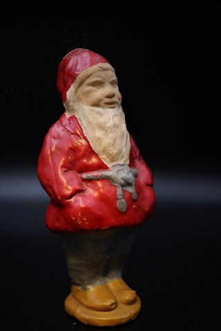 Old painted terracotta gnome (Piggy bank) with nice patina. 
Height:21cm.