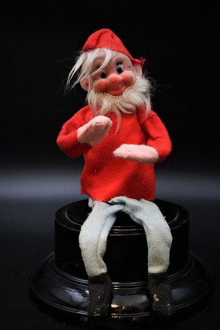 Old shop elf with felt clothes and flexible arms and legs.
H:28cm.