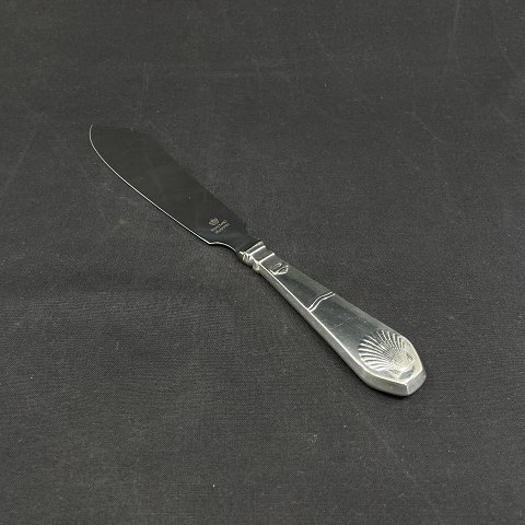 Stor Strand lagkagekniv i sølv