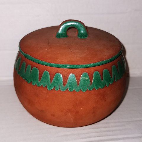 Lidded jar in ceramic from OSA, Denmark