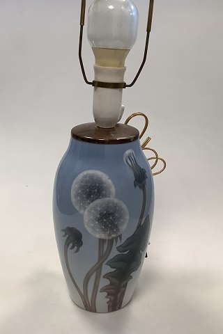 Bing og Grøndahl Art Nouveau Vase / Lampe med Mælkebøtter No. 7916 / 243