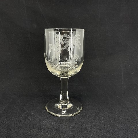 Rare Memorial glass from Kastrup Glasswork