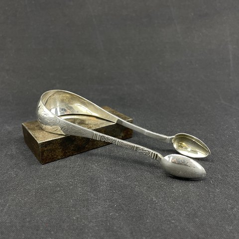 Antik Rokoko sukkertang i sølv