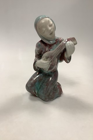 Michael Andersen Keramik Figur Citar Spiller No. 3985