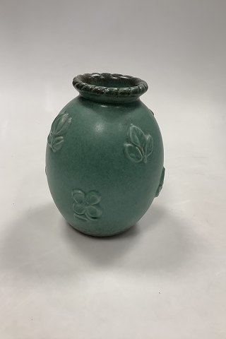 Michael Andersen Keramik Vase i Grøn Glasur No. 4785-1