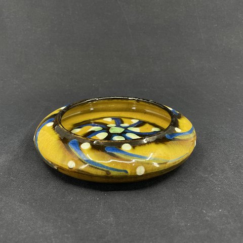 Kähler table bowl with yellow decoration