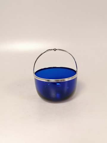 Blue glass sugar bowl with self-mounting from 
Svend Toxværd 830s