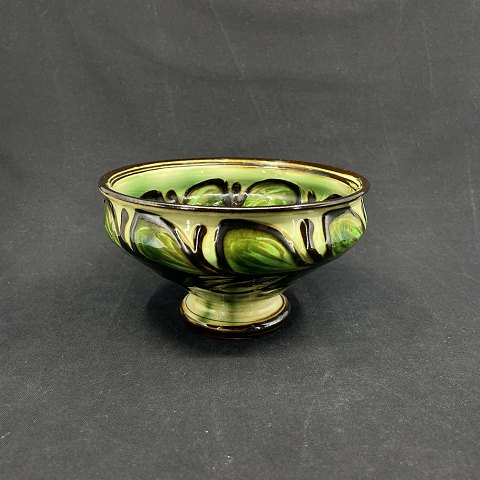 Fine green decorated bowl from Kähler