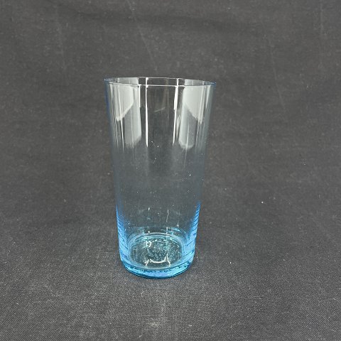 Såblåt sodavandsglas fra Holmegaard
