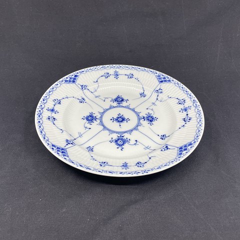 Blue Fluted Half Lace lunch plate, 22.5 cm.