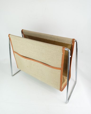 Newspaper holder, Verner Panton, Steel and Canvas, 1970s.
Great condition
