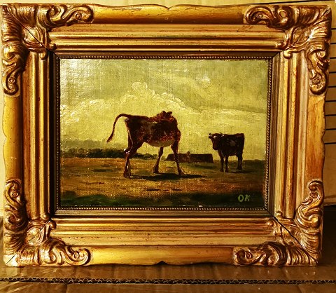Painting with cows