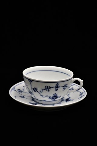 Royal Copenhagen, Blue Fluted Plain coffee / tea cup with saucer. 
RC# 1/465...