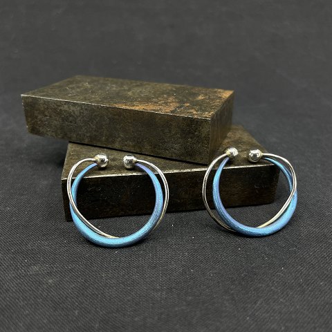 A pair of earrings by Kirsten Pontoppidan