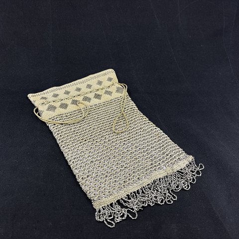 Small party bag with silver pearls
