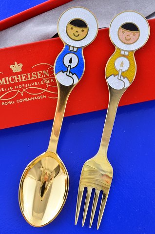 A. Michelsen. Christmas spoon and Christmas fork 1969
